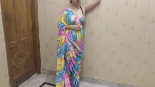 Indian Bhabhi Standing Doggy Pose Fucks Anal By Devor