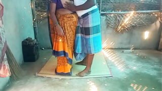 Indian house maid village home cleaning sex with boss