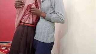 Indian Mumbai village sexy auntie and lover sucking big cock