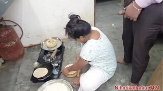 Punjabi village milf bhabhi fucking by teen dever in kitchen